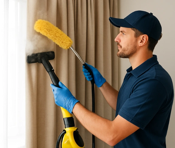 Trusted blind cleaning technician Matty Curtain Cleaning new-farm QLD