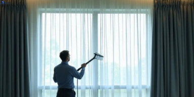 Commercial drapes cleaning service new-farm hotels offices