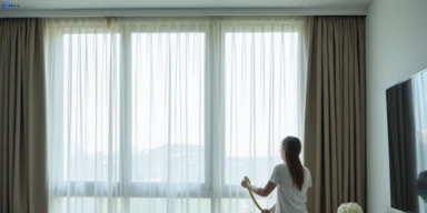 Delicate sheer drape cleaning new-farm Matty Curtain Cleaning